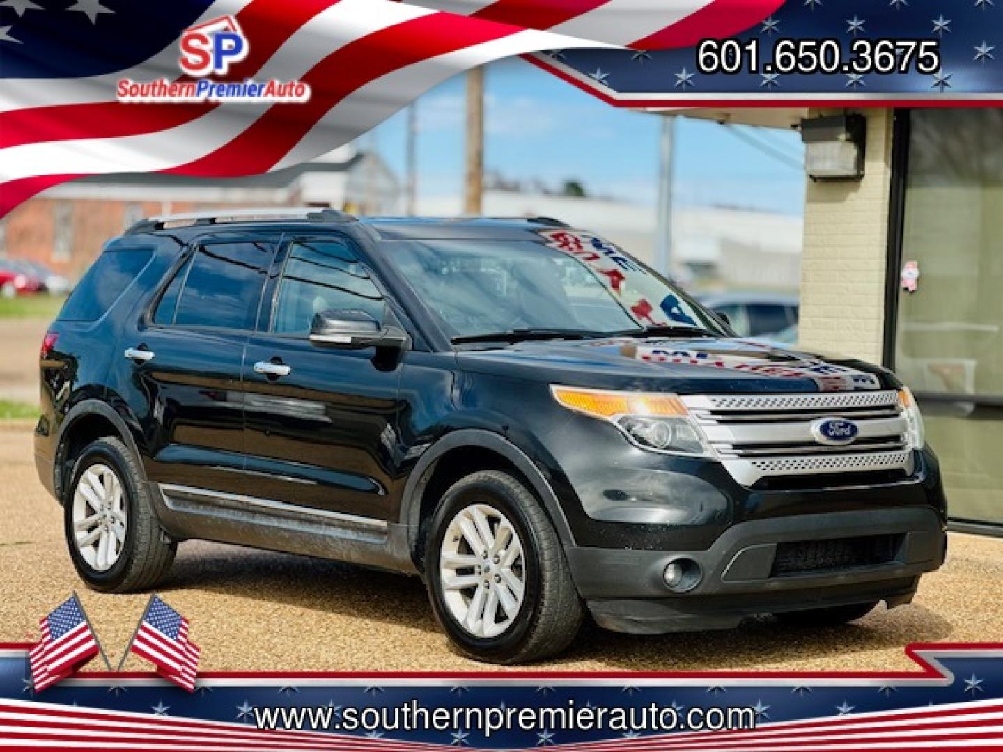 2015 BLACK FORD EXPLORER XLT (1FM5K8D87FG) , located at 922 W. Beacon St., Philadelphia, MS, 39350, (601) 650-3675, 32.770447, -89.127151 - Photo#0